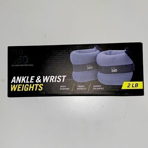 Flo 360 Ankle & Wrist Weights 1 Lb Each (2 Lb Set) Gray - Picture 1 of 8